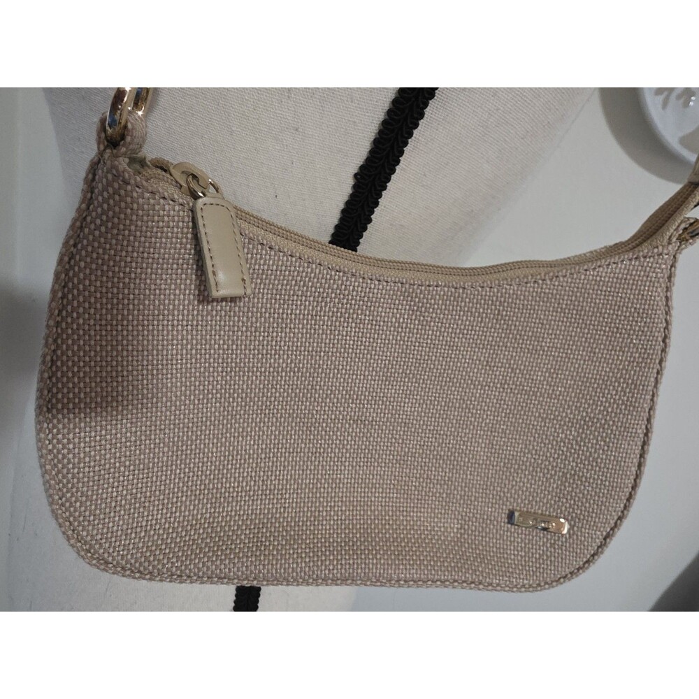Cute Nine West Women's Beige Fine Weave Woven Small Purse GuC